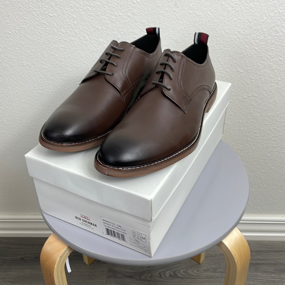 NIB- Ben Sherman - Brent Plain Toe - 10.5